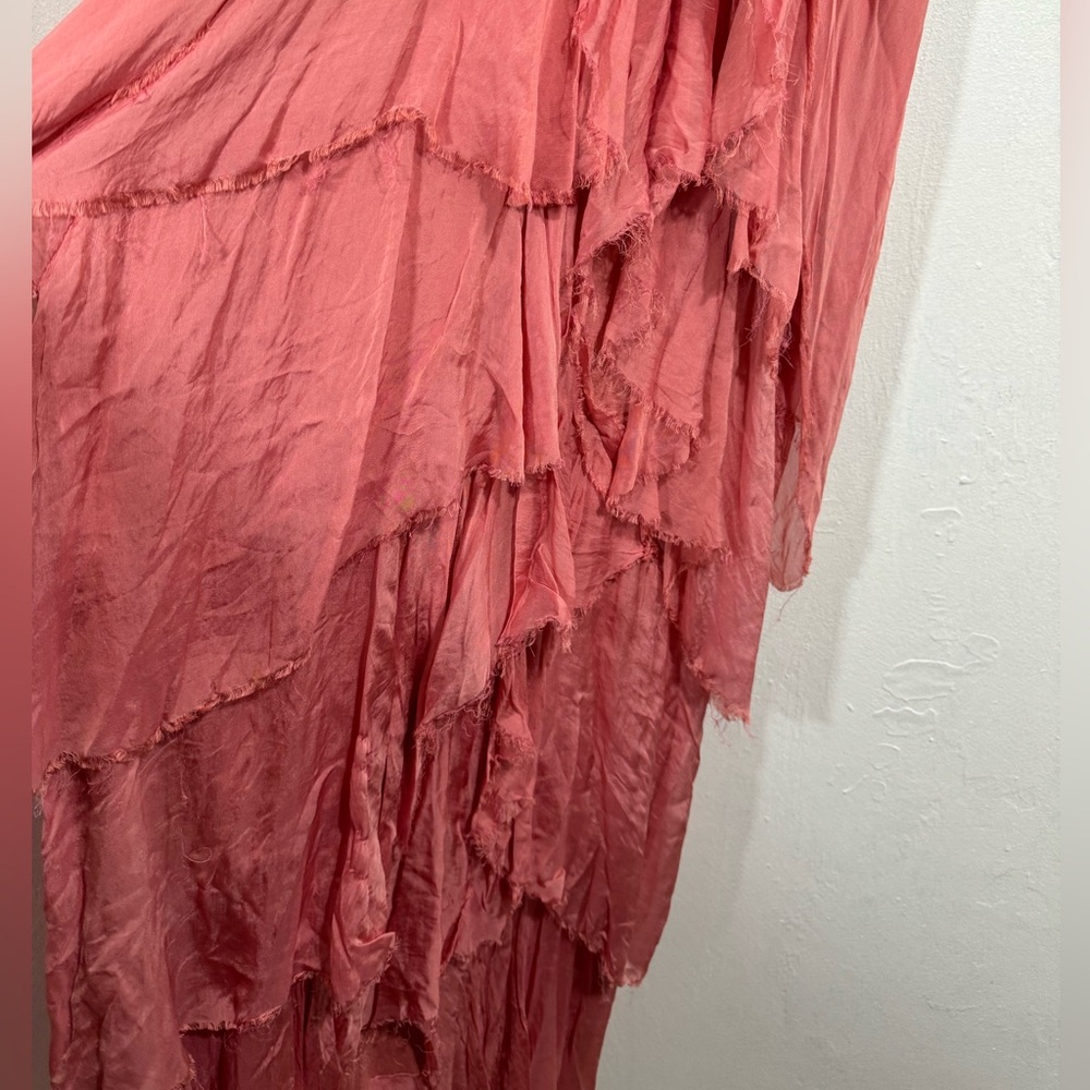 Gigi Moda-Cha-Cha sleeveless orange Gatsby dress with sequins.Made in Italy.M - Picture 11 of 12